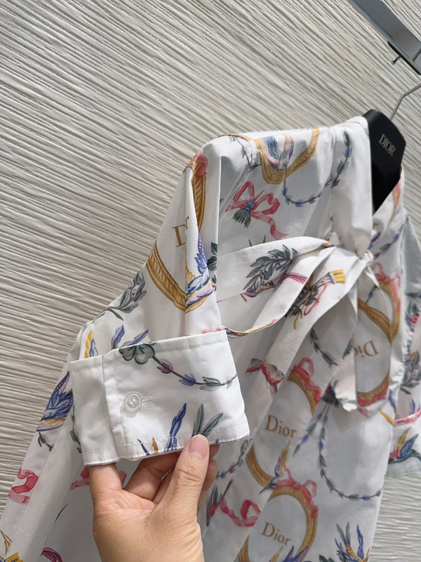 CD 26s Qixi Blouse Cream Cotton 414413