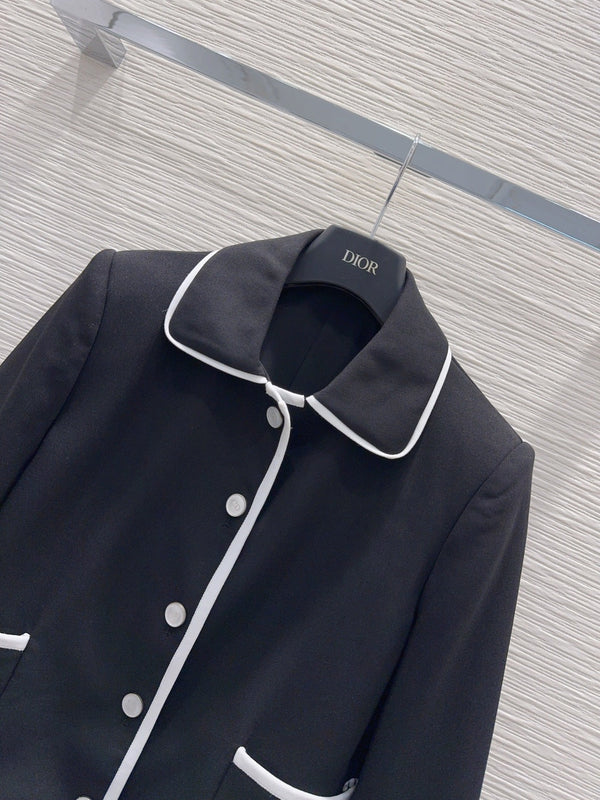 CD 26s Jacket Black White Technical Knit 414371