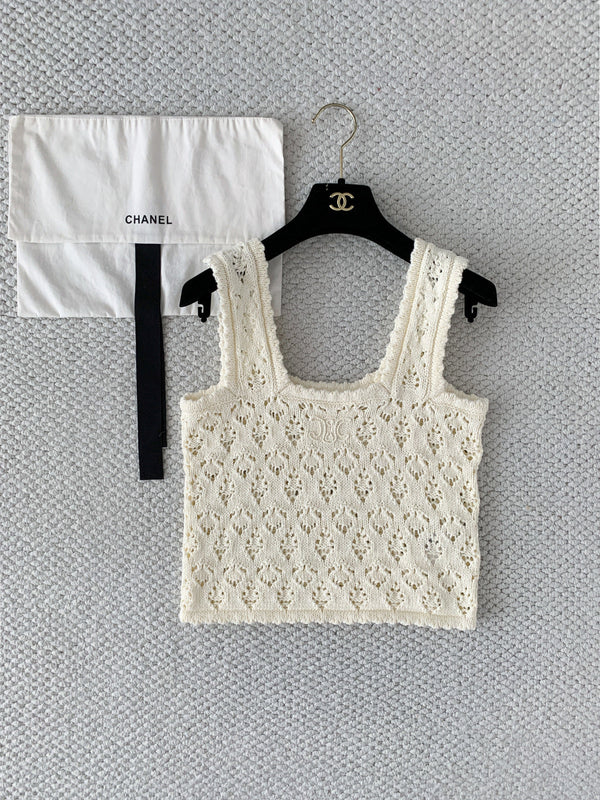 CL Camisole Vest Cotton Pointelle 380647