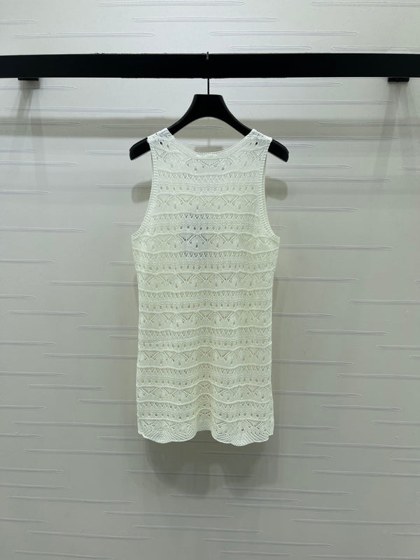 CD Knit Vest Dress Tencel 392669