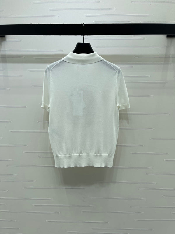 CD Dioriviera Dior Médaillon Short-Sleeved Sweater 392653