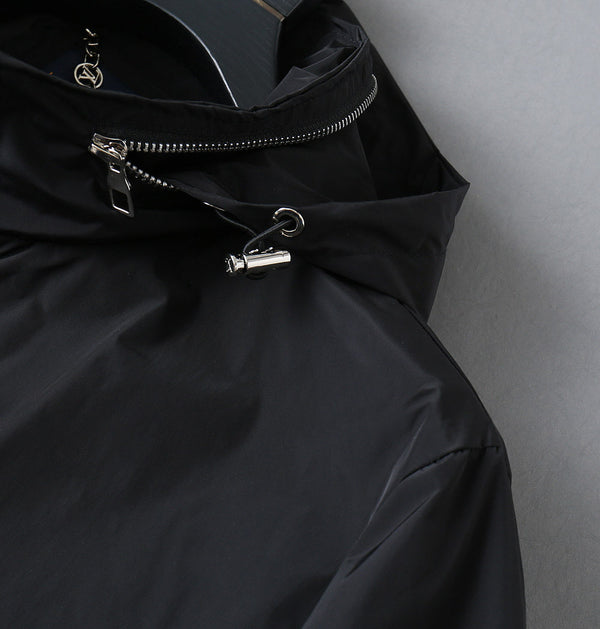 LV HOODED JACKET BLACK 238987