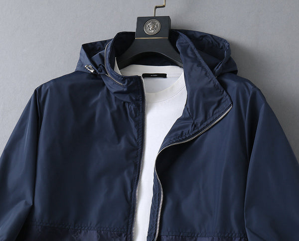 LV NAVY BLUE MONOGRAM HOODED JACKET 238985