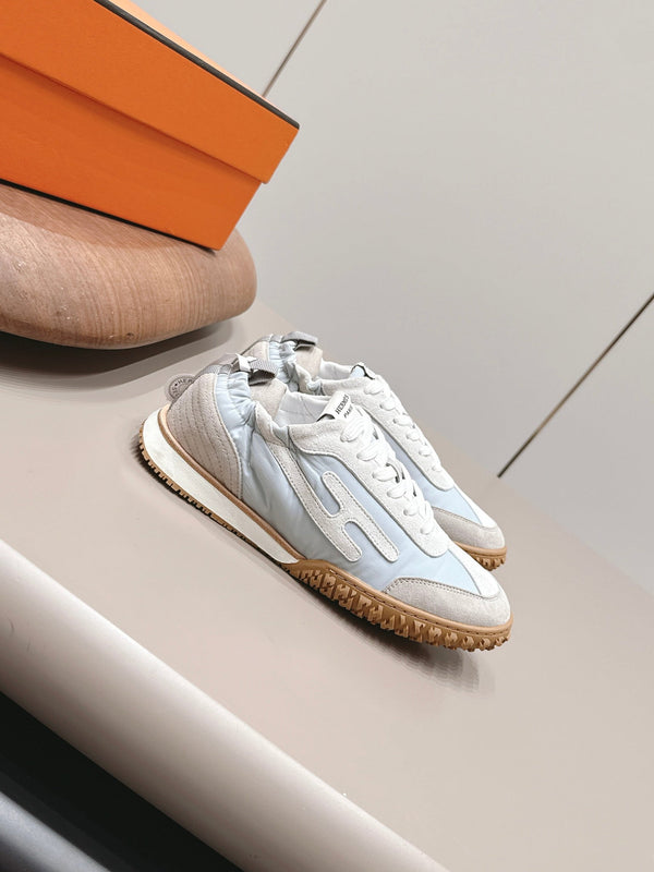 HM 26s Bouncing Sneakers Ice Blue Nylon Suede