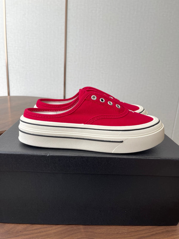 CC 26s Slip-On Platform Red Canvas 727469