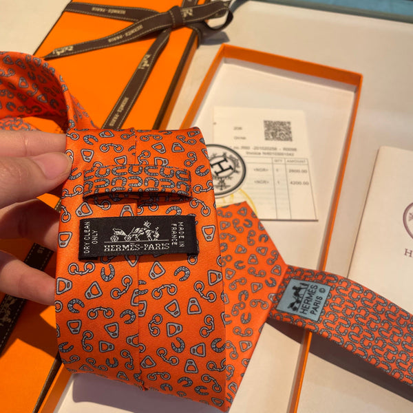 HM Metal en Vrac Twillbi Tie Orange Twill Silk 212113