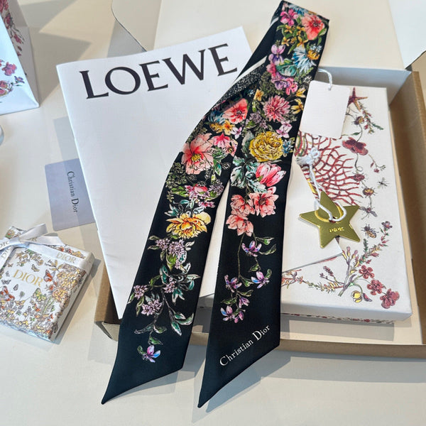 CD 26s Scarf 100cm In Silk 309538
