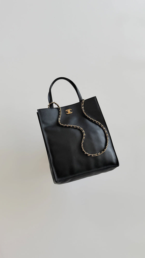 CC Métiers d’art 2026 Small Shopping Bag Black Calfskin