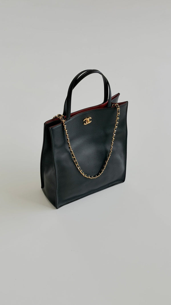 CC Métiers d’art 2026 Small Shopping Bag Black Calfskin