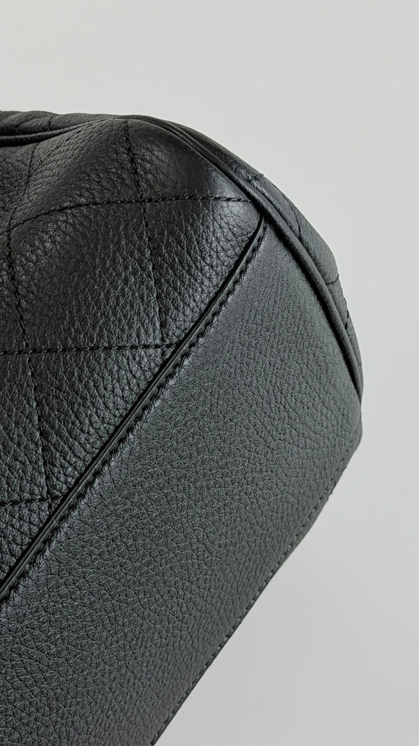 Chanel 2026 Large Shopping Bag 38cm Black Leather