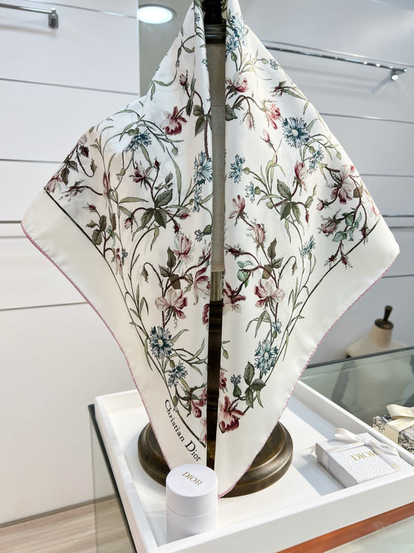 CD 26s Scarf 90cm In Silk 274729