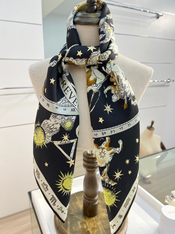 CD 26s Scarf 90cm In Silk 274732
