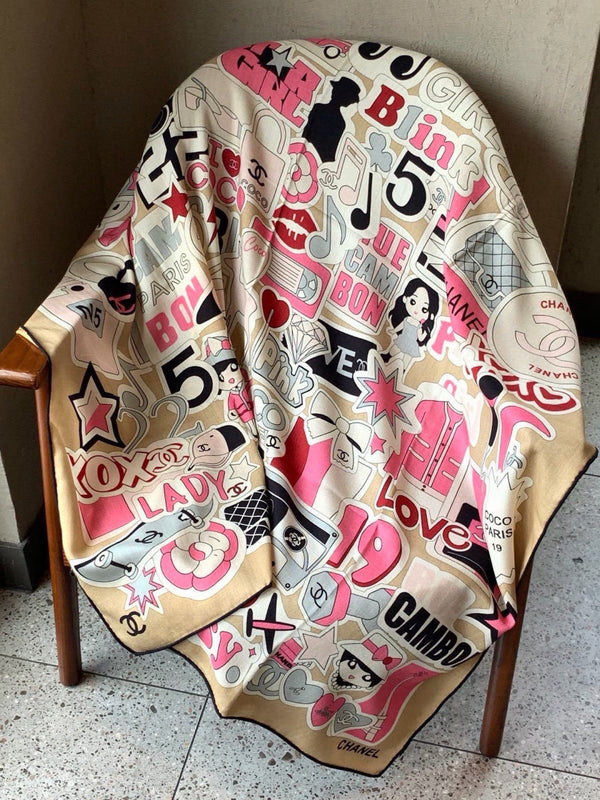CC 26s Scarf 140 In Cashmere Silk 309870