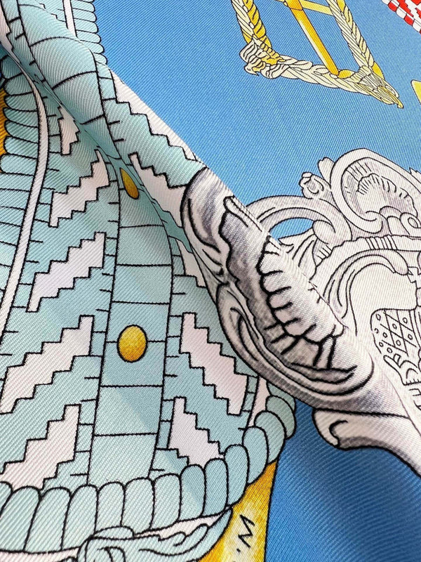 HM 26s Printed Square Scarf 88 In Silk 309941