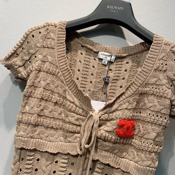 CC 26s Cable Sweater with Ruffles Knit 406279
