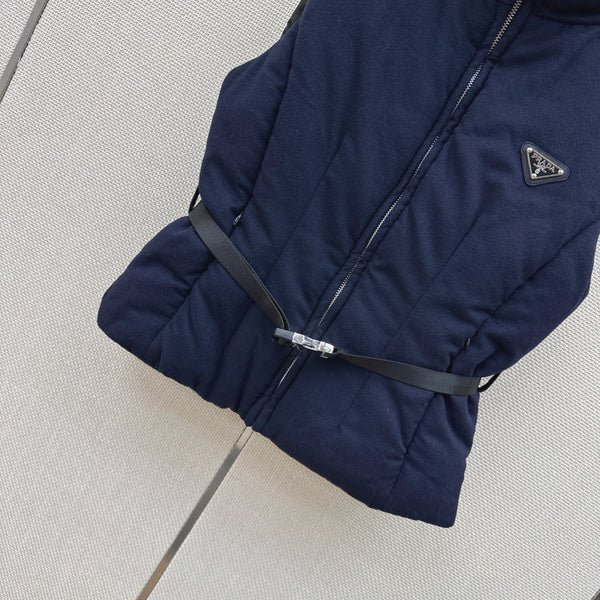 Prad 26s Loden Down Vest Navy Blue Down Filling 419337