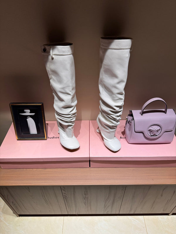 Loewe Toy Over Boots White Leather 524993