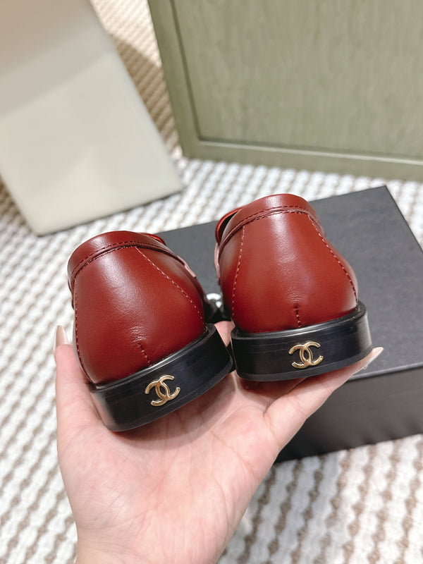 CC 26SS Loafers 3cm Burgundy Cowhide 653499