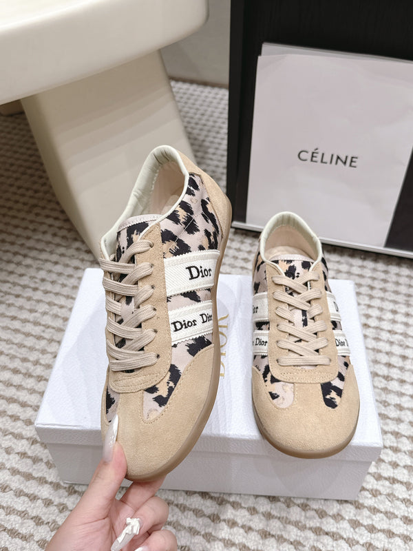 CD Ribbon Sneaker Khaki Canvas Suede 930296