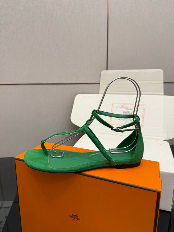 HM Milos Sandal Green Suede 829168