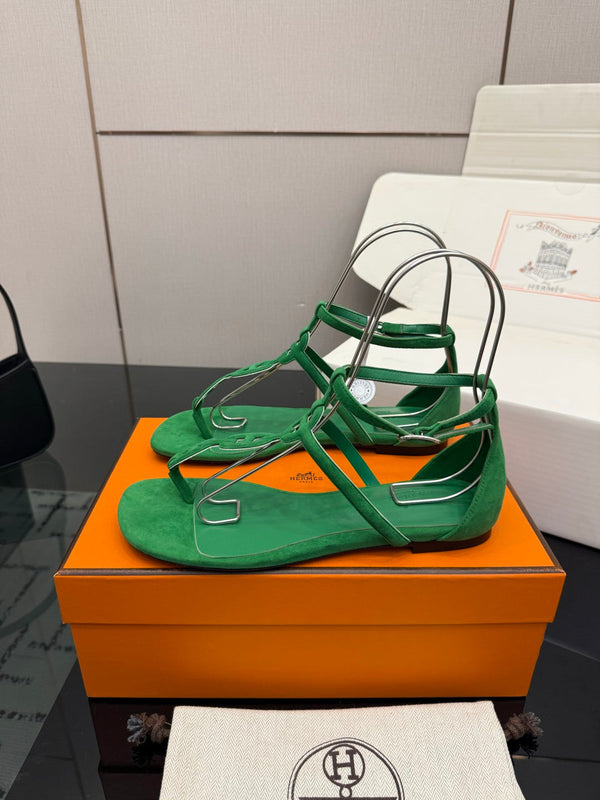 HM Milos Sandal Green Suede 829168