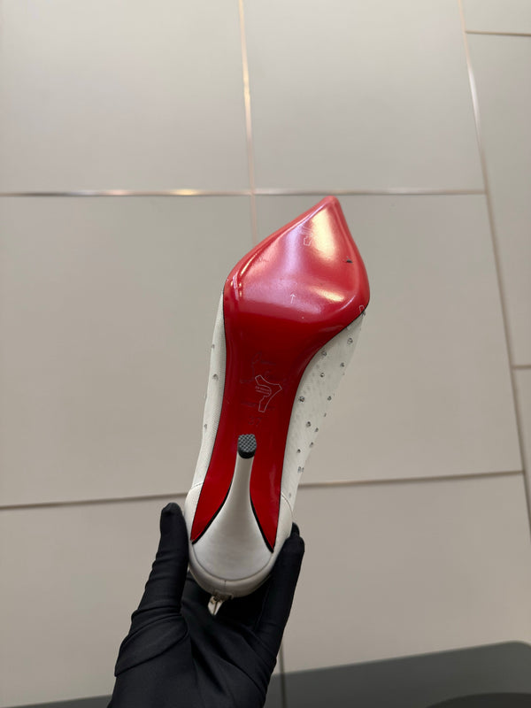CL 26s Thea Ankle Boots 10cm White Mesh 828169