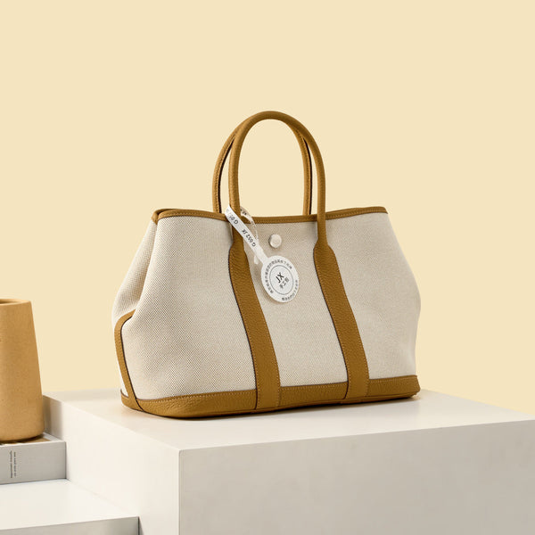 High-end Hermes 2026 Garden Party 23cm Bag Dutch Leather Canvas