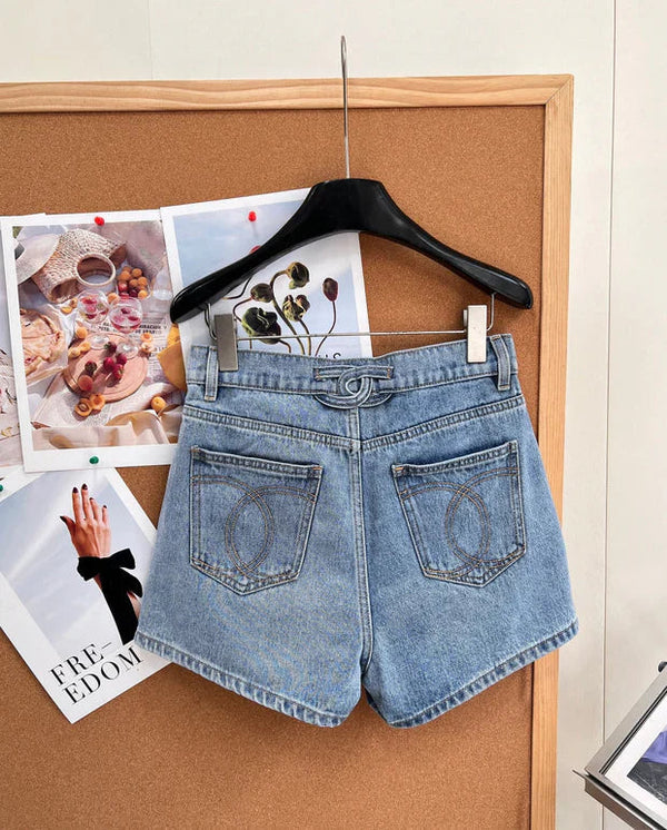 CC 2026 High-Waisted Denim Shorts Cotton 626411