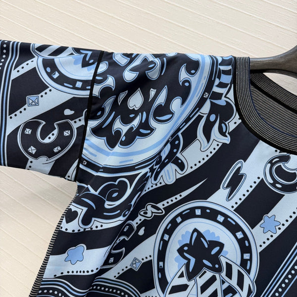 HM "Candy Libris" Long-Sleeve Dark Blue Cotton Tencel