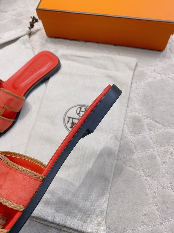 HM 26s Oran Sandal Red Suede Goatskin 724346