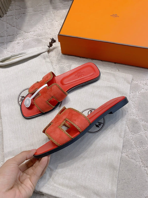 HM 26s Oran Sandal Red Suede Goatskin 724346