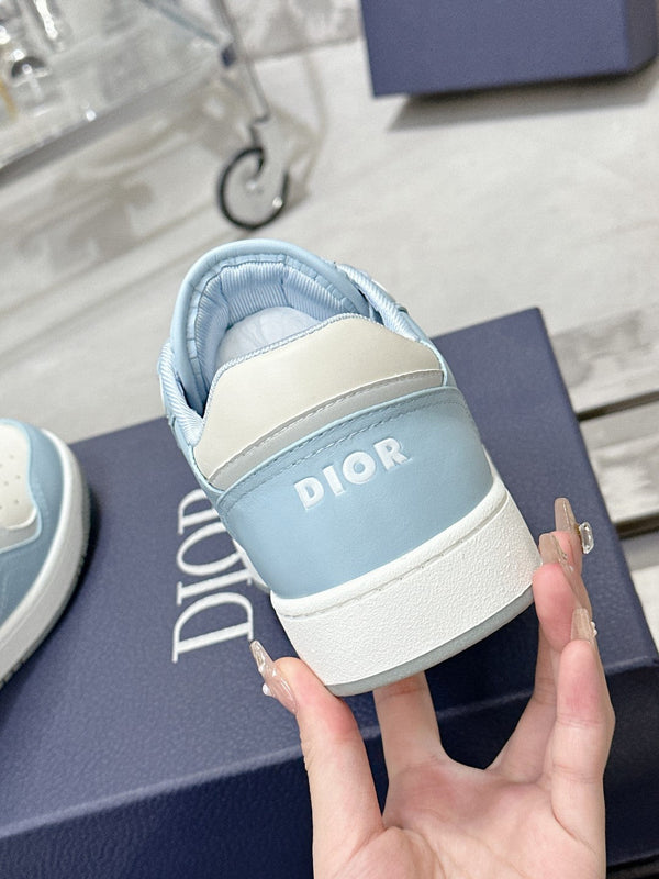CD B27 Low-Top Sneaker 30mm In Could Blue Monogram Calfskin 100797