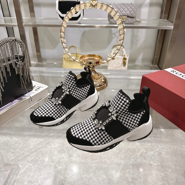 Viv Diamond Sneaker Black Custom Woven 262955