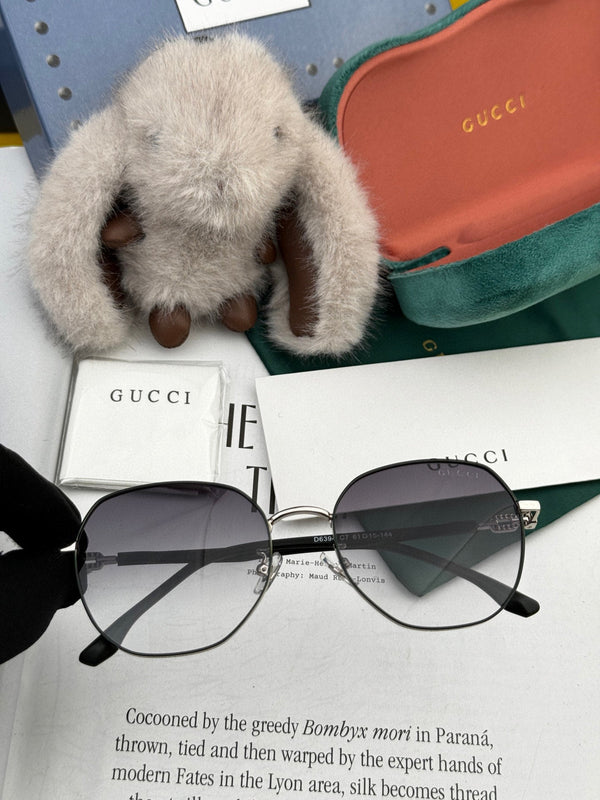 OVERSIZED ROUND FRAME SUNGLASSES G4639 IN METAL