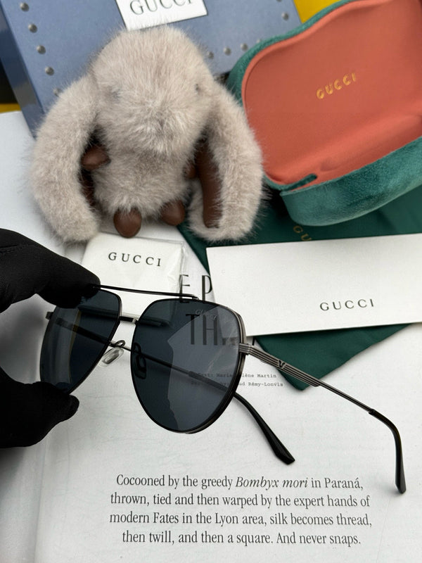 AVIATOR FRAME SUNGLASSES 575760 IN METAL