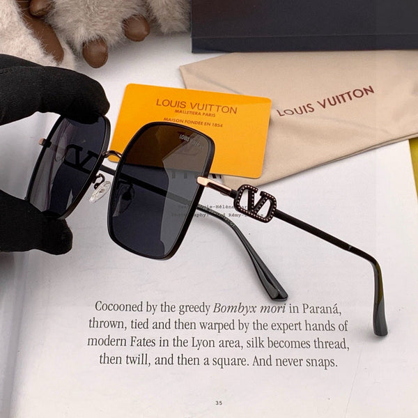 SQUARE SUNGLASSES L6375 IN METAL