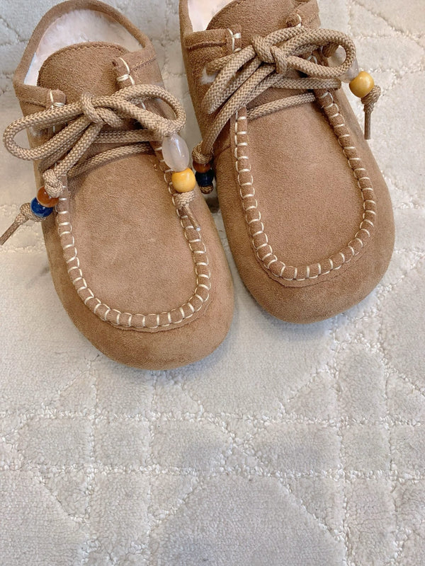 UGG Yupoo Loafers Caramel Wool Suede 516908
