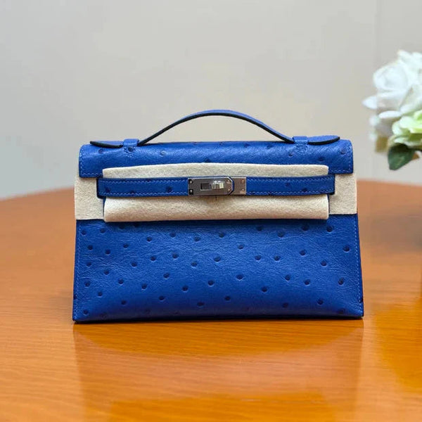 Hermes 2026 Mini Kelly Bag 22cm Ostrich Leather 284424