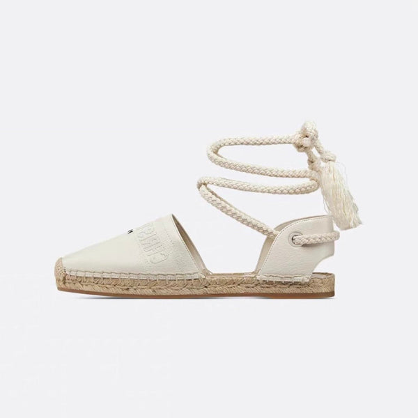 CD FW26 Espadrilles Ivory Sheepskin 692261