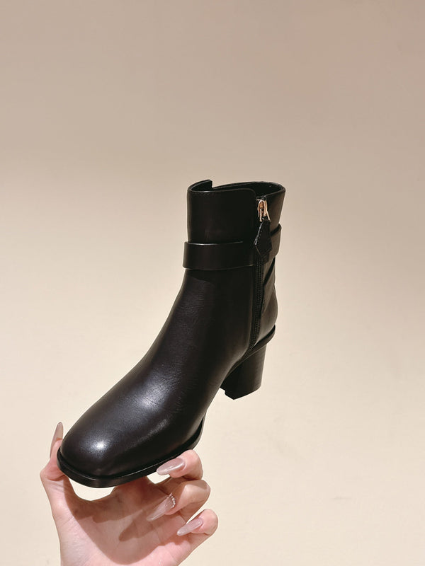 HM Jill Ankle Boot 65mm Black Calfskin 974681