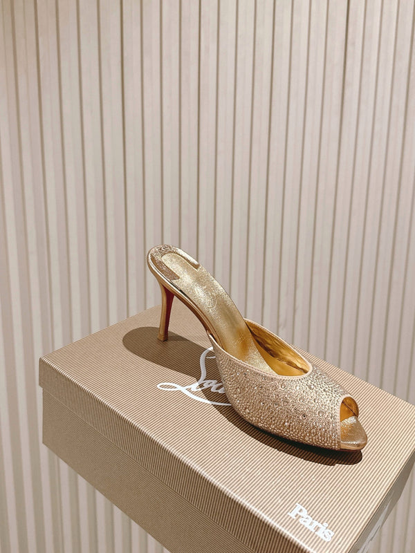 CL 25 Mules Gold Imported Original Special 346327