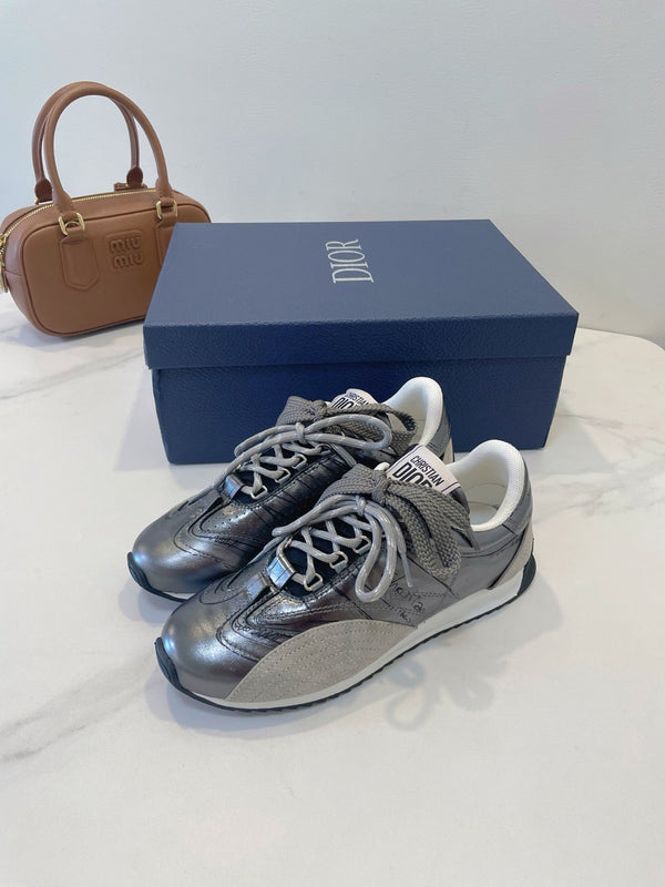 CD 26s D-Sketch Sneakers Grey Suede Lambskin 908094