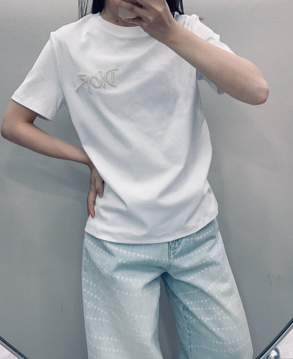 CD SS26 T-Shirt With Logo Cotton 351337