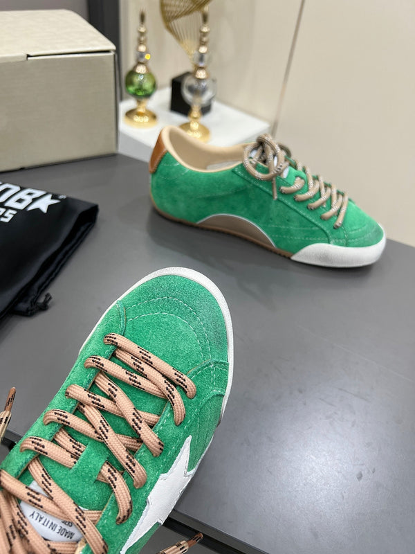 Golden Goose 26s True-Star Sneakers Green Suede 735906