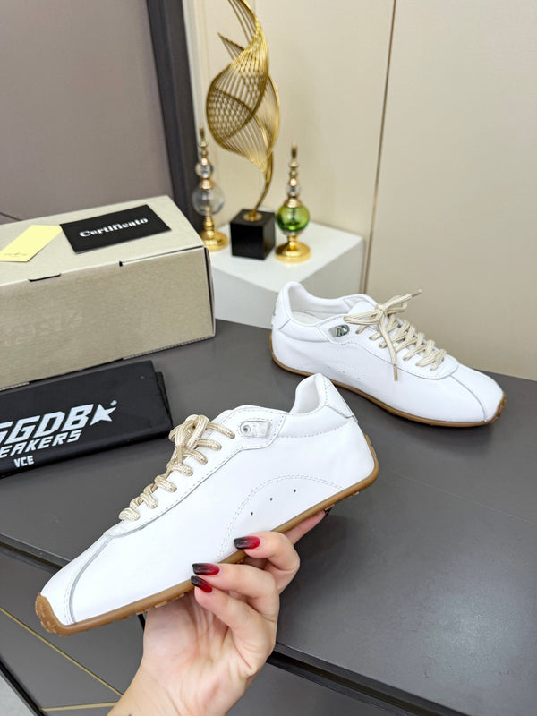Golden Goose 26s Marathon Runner Sneakers White Leather 735861