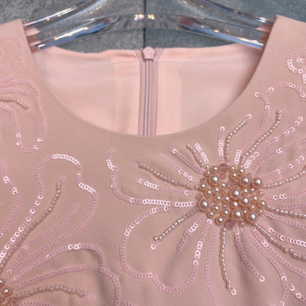 VT 26s Sequin Embroidery Sleeve Dress Cotton Polyester Fiber 400527