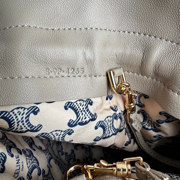 CL Crystal Pouch Taupe Lambskin