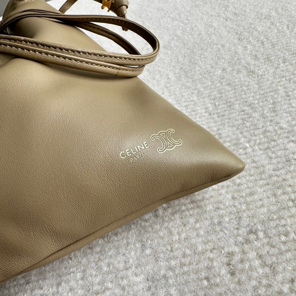 CL Crystal Pouch Taupe Lambskin