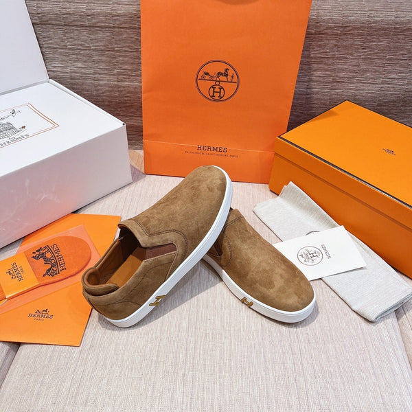 HM Men's 25 Lucky Slip-on Brown Suede 713098