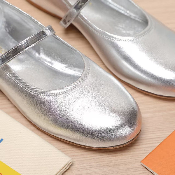 LV Romy Flat Silver Color Metallic Lambskin 218323